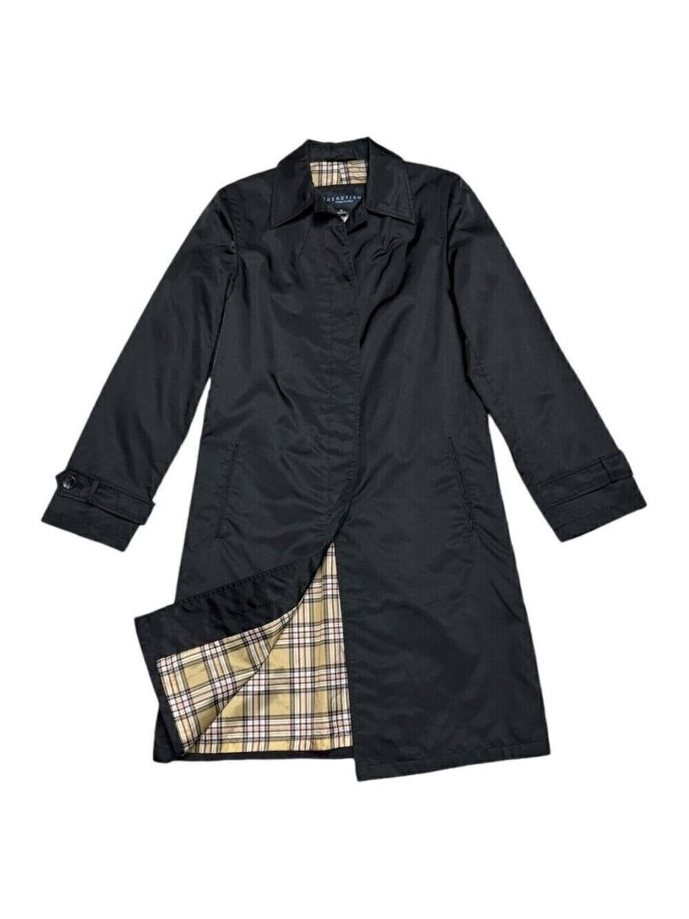 Kenneth Cole Reaction Luxury Designer Lightweight Business Casual Trench Coat XS